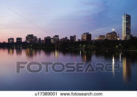 Stock Image - Boston at sunrise. Fotosearch