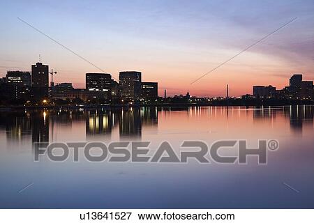 Boston at sunrise View Large Photo Image Stock Photo - Boston at sunrise. Fotosearch