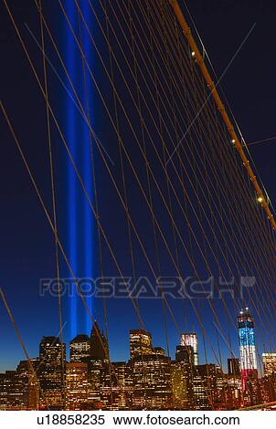 Brooklyn bridge at night View Large Photo Image Stock Photography - Brooklyn bridge at night. Fotosearch