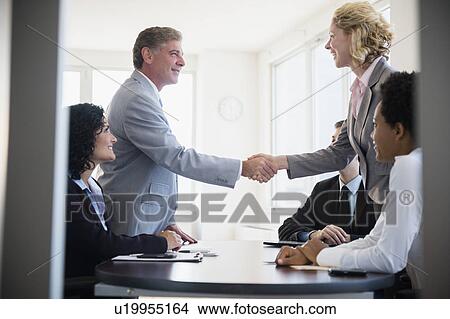 Picture - Business meeting. Fotosearch