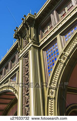 Stock Image - Close up of Battery Maritime Building. Fotosearch