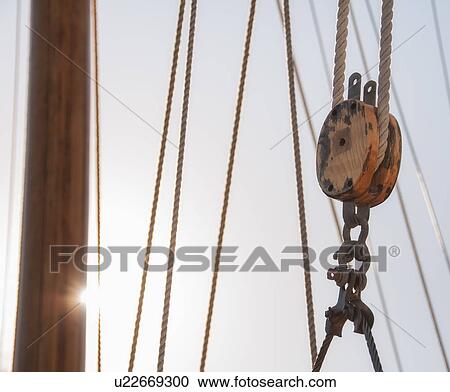 Close-up view of ropes on yacht deck View Large Photo Image Stock Image - Close-up view of ropes on yacht deck. Fotosearch