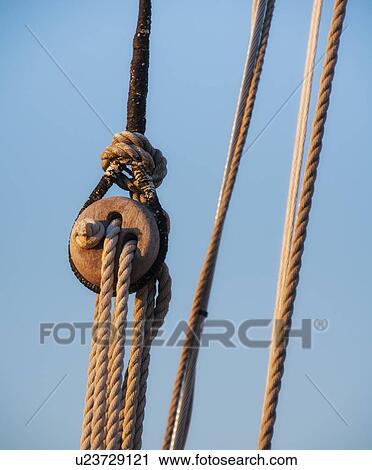 Close-up view of ropes on yacht deck View Large Photo Image Stock Image - Close-up view of ropes on yacht deck. Fotosearch