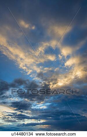 Cloudscape at sunset View Large Photo Image Picture - Cloudscape at sunset. Fotosearch
