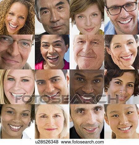Composite image of smiling faces View Large Photo Image Stock Photo - Composite image of smiling faces. Fotosearch