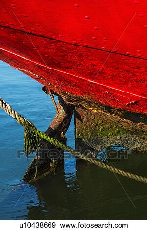 Detail of red tugboat View Large Photo Image Stock Photo - Detail of red tugboat. Fotosearch