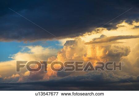Dramatic sky at sunset View Large Photo Image Stock Photo - Dramatic sky at sunset. Fotosearch