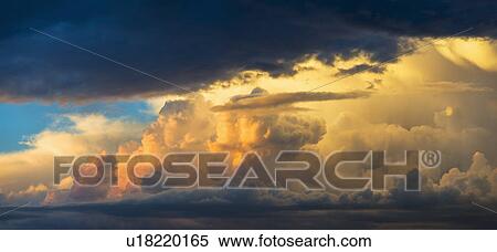 Dramatic sky at sunset View Large Photo Image Stock Photography - Dramatic sky at sunset. Fotosearch