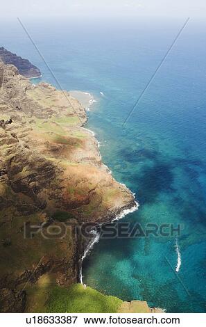 Elevated view of coast View Large Photo Image Stock Photo - Elevated view of coast. Fotosearch