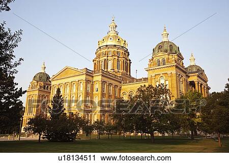 Stock Image - Entrance to State Capitol Building. Fotosearch