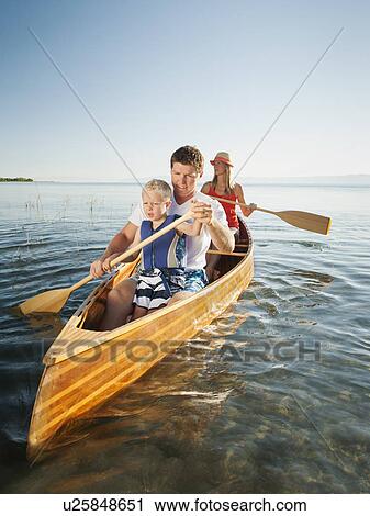Family with son (4-5) canoe traveling View Large Photo Image Stock Image - Family with son (4-5) canoe traveling. Fotosearch