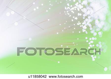 Stock Image - Fiber optic glowing, studio shot. Fotosearch