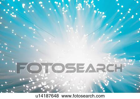 Stock Photo - Fiber optic glowing, studio shot. Fotosearch