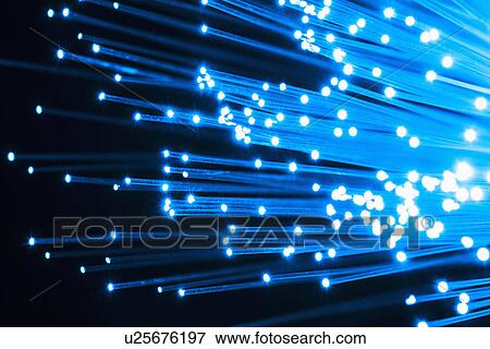 Stock Photo - Fiber optic glowing, studio shot. Fotosearch