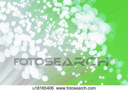 Stock Photograph - Fiber optic glowing, studio shot. Fotosearch