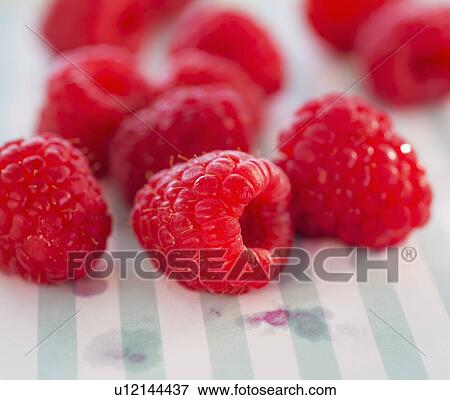 Stock Photo - Fresh raspberries. Fotosearch