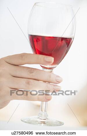 Glass with rose wine View Large Photo Image Stock Photograph - Glass with rose wine. Fotosearch
