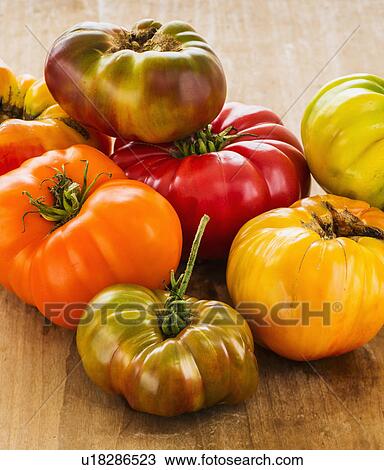 Heirloom tomatoes View Large Photo Image Stock Image - Heirloom tomatoes. Fotosearch