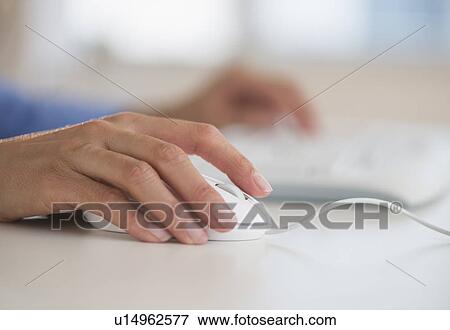 Human hand with computer mouse View Large Photo Image Stock Photo - Human hand with computer mouse. Fotosearch