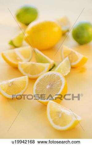 Lemon slices View Large Photo Image Stock Photo - Lemon slices. Fotosearch