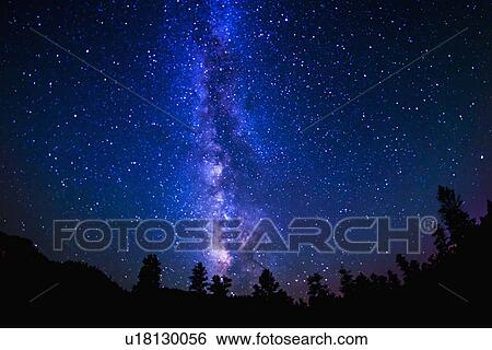 Milky Way above canyon View Large Photo Image Stock Photograph - Milky Way above canyon. Fotosearch
