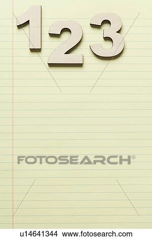 Numbers 1, 2 and 3 on legal pad View Large Photo Image Picture - Numbers 1, 2 and 3 on legal pad. Fotosearch