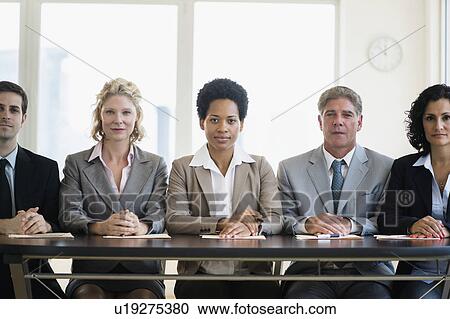 Office workers in conference room View Large Photo Image Stock Image - Office workers in conference room. Fotosearch