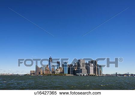 Panoramic view of Lower Manhattan View Large Photo Image Stock Photography - Panoramic view of Lower Manhattan. Fotosearch