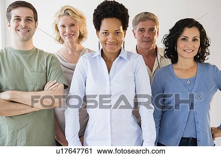 People in casual clothing posing for picture View Large Photo Image Stock Image - People in casual clothing posing for picture. Fotosearch