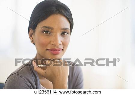 Picture - Portrait of businesswoman. Fotosearch