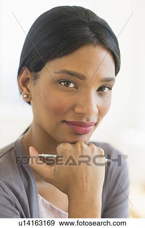 Stock Photo - Portrait of businesswoman. Fotosearch
