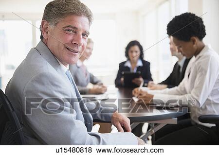 Stock Photo - Portrait of office worker. Fotosearch