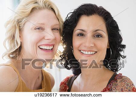 Portrait of two mature women View Large Photo Image Stock Photo - Portrait of two mature women. Fotosearch