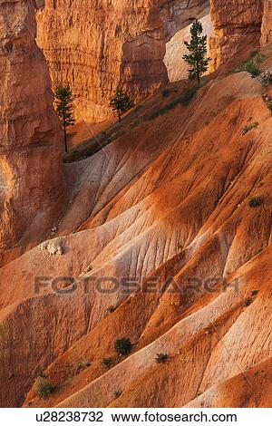 Stock Image - Rock formations at sunset. Fotosearch