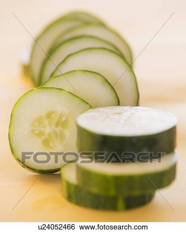 Stock Photograph - Studio shot of cucumber. Fotosearch
