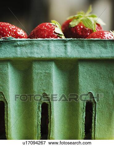 Stock Photo - Studio shot of fresh strawberries. Fotosearch