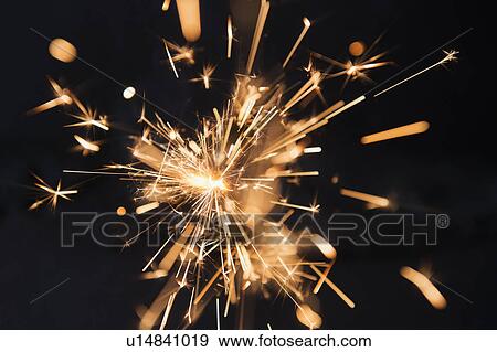 Stock Photo - Studio shot of sparkler. Fotosearch