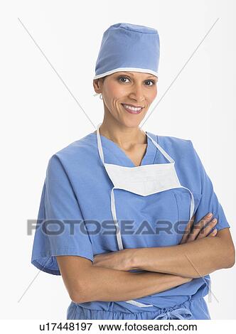 Studio shot of surgeon View Large Photo Image Stock Photo - Studio shot of surgeon. Fotosearch