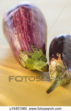 Studio Shot of two eggplants View Large Photo Image Stock Photography - Studio Shot of two eggplants. Fotosearch