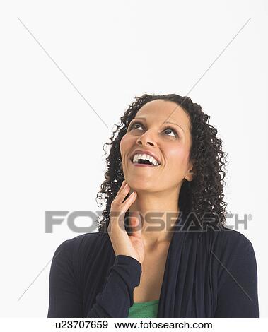 Studio shot of woman View Large Photo Image Stock Photo - Studio shot of woman. Fotosearch