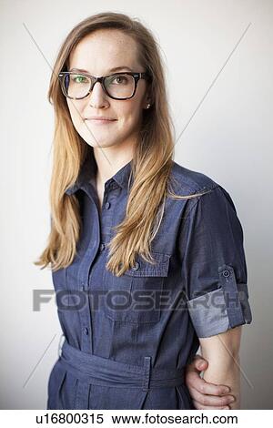 Studio Shot, portrait of young woman View Large Photo Image Stock Photography - Studio Shot, portrait of young woman. Fotosearch
