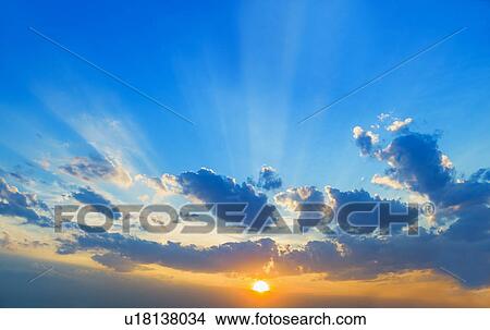 Sunset sky View Large Photo Image Picture - Sunset sky. Fotosearch