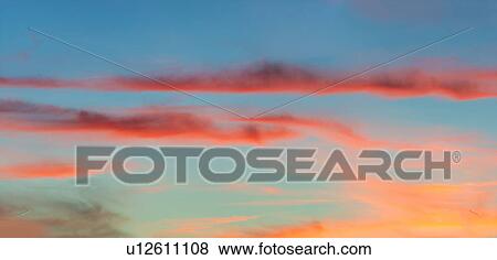 Sunset sky View Large Photo Image Stock Photo - Sunset sky. Fotosearch
