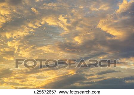 Stock Photo - Sunset sky. Fotosearch