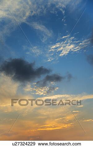 Stock Photo - Sunset sky. Fotosearch