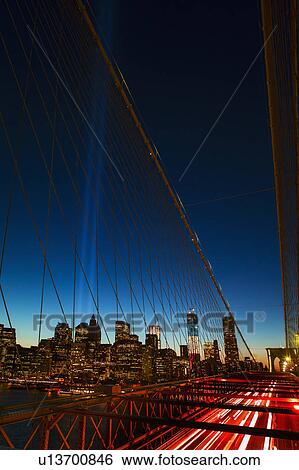 World Trade Center Memorial, Tribute in Light View Large Photo Image Stock Photograph - World Trade Center Memorial, Tribute in Light. Fotosearch