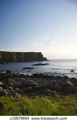 Picture - Cliffs overlooking Giant’s Causeway. Fotosearch