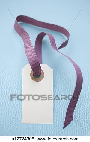 Close up of blank gift tag View Large Photo Image Stock Photography - Close up of blank gift tag. Fotosearch