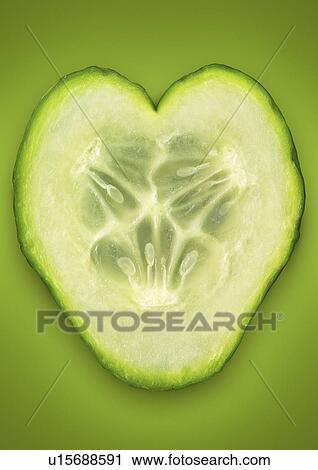 Close up of cucumber slice View Large Photo Image Stock Image - Close up of cucumber slice. Fotosearch
