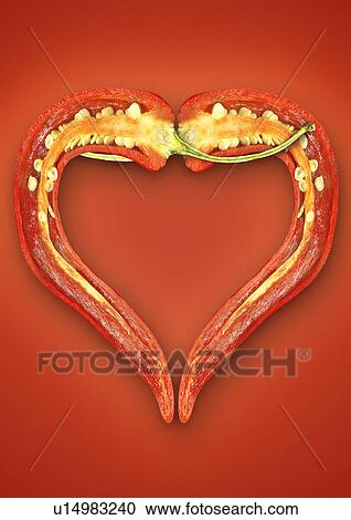 Close up of halved chili pepper View Large Photo Image Stock Image - Close up of halved chili pepper. Fotosearch